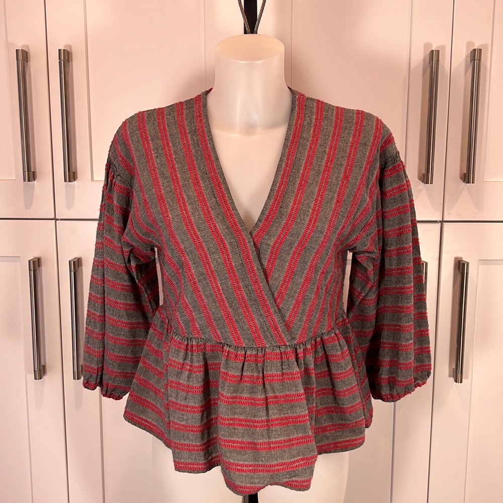 Madewell peplum top